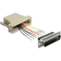 Delock D-Sub 25 Pin male > RJ45 female assembly kit