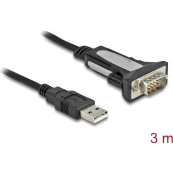 Delock Adapter USB 2.0 Type-A to 1 x serial RS-232 DB9 3 m