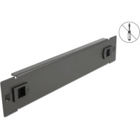 Delock 10″ Network Cabinet Blind Cover tool free 1U black