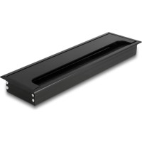 Delock Cable grommet for table mounting with brush 280 x 80 x 28 mm black