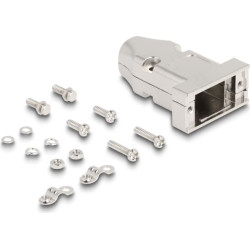 Delock D-Sub Housing for 9 pin male / female with strain relief