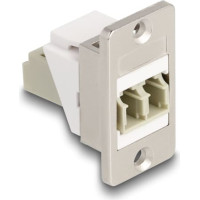 Delock Panel Mount Keystone Module Optical Fiber LC Duplex female to female conical