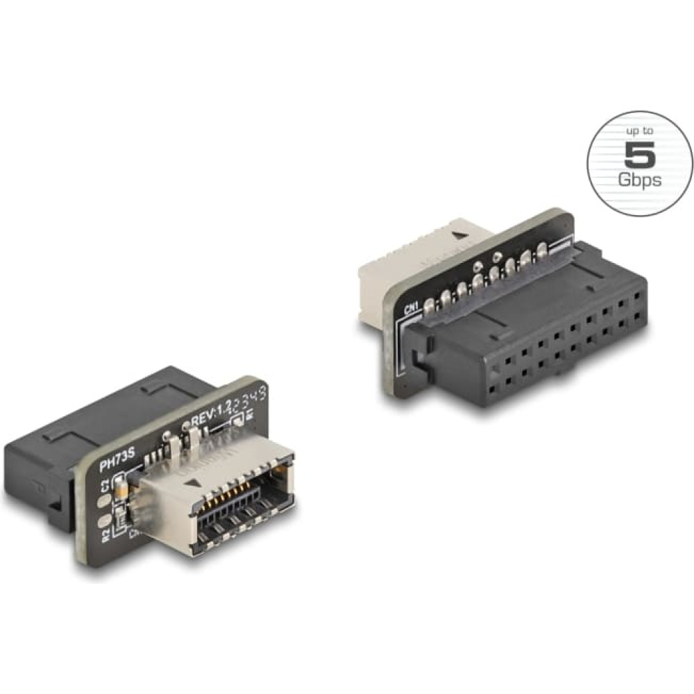 Delock USB 5 Gbps Adapter Pin Header female to internal Type-E Key A female