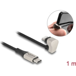 Delock Data and charging cable USB Type-C™ to Lightning™ for iPhone™ and iPad™ 180° angled 1 m MFi
