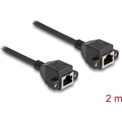 Delock RJ50 Extension Cable female to female S/FTP 2 m black