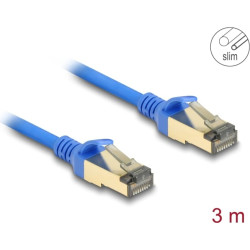 Delock RJ45 Network Cable Cat.8.1 F/FTP Slim 3 m blue