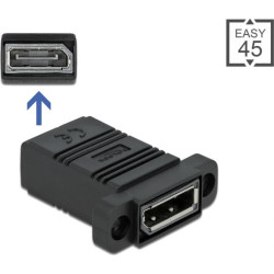 Delock Easy 45 DisplayPort Adapter straight