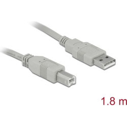 Delock Cable USB 2.0 Type-A male > USB 2.0 Type-B male 1.8 m