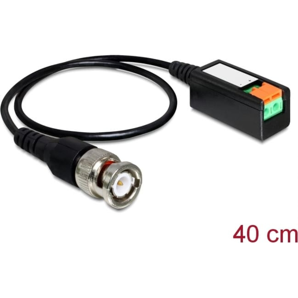 Delock Cable BNC male > Terminal Block 2 pin