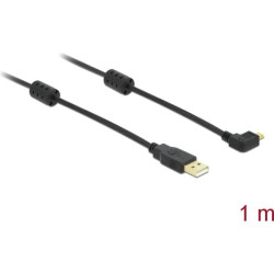 Delock Cable USB-A male > USB micro-B male angled 270°