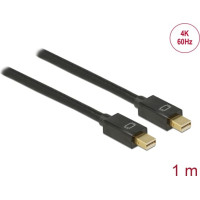 Delock Cable Mini DisplayPort 1.2 male > Mini DisplayPort male 4K 60 Hz 1 m