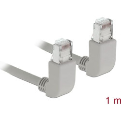 Delock Network cable RJ45 Cat.5e SF/UTP upwards / upwards angled 1 m