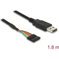 Delock Converter USB 2.0 male > TTL 6 pin pin header female 1.8 m (3.3 V)