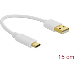 Delock USB Charging Cable Type-A to USB Type-C™ 15 cm
