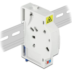 Delock Optical Fiber Connection Box for DIN Rail 2 x SC Simplex or LC Duplex