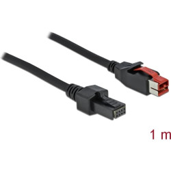 Delock PoweredUSB cable male 24 V to 2 x 4 pin male 1 m for POS printers and terminals
