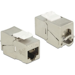 Delock Keystone Module RJ45 jack - LSA Cat.6A compact