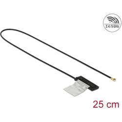 Delock WLAN Antenna MHF IV HSC MXHP32 Compatible Plug 802.11 acahbgn CCD 1 dBi 250 mm internal