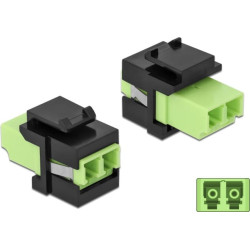 Delock Keystone Module LC Duplex female > LC Duplex female multi-mode