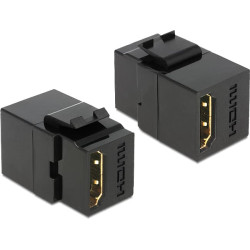Delock Keystone module HDMI female  HDMI female black