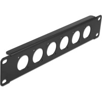 Delock 10″ D-Type Patch Panel 6 Port black