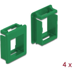 Delock Keystone Holder for cases 4 pieces green