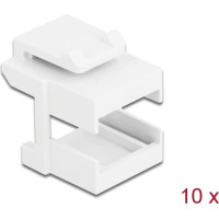 Delock Keystone cover white for fibre couplers 10 pieces