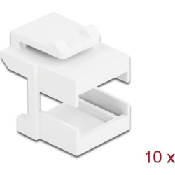 Delock Keystone cover white for fibre couplers 10 pieces