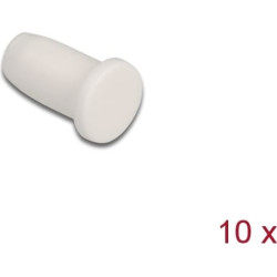 Delock Fiber optic dust cap for connector with 1.25 mm ferrule 10 pieces white