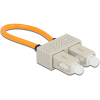 Delock Optical Fiber loopback Adapter SC / OM1 Multi-mode beige