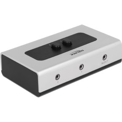 Delock Switch Stereo Jack 3.5 mm 2 port manual bidirectional