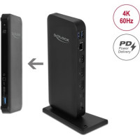 Delock USB Type-C™ DP 1.4 Docking Station 4K - HDMI / DP 1.4 / USB 3.2 / LAN / PD 3.0