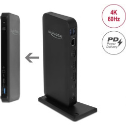 Delock USB Type-C™ DP 1.4 Docking Station 4K - HDMI / DP 1.4 / USB 3.2 / LAN / PD 3.0