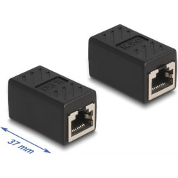 Delock RJ50 Adapter jack to jack black