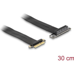 Delock Riser Card PCI Express x4 male to x4 slot 90° angled with cable 30 cm