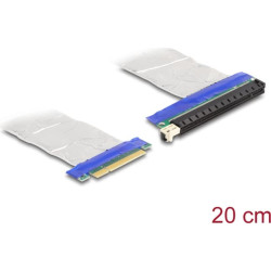 Delock Riser Card PCI Express x8 male to x16 slot with cable 20 cm