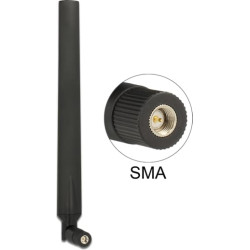 Delock LTE Antenna SMA plug 0 - 4 dBi omnidirectional rotatable with tilt joint black