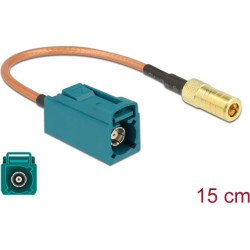 Delock Antenna Cable FAKRA Z jack > SMB jack RG-316 15 cm
