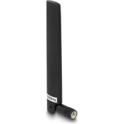 Delock LoRa 868 MHz Antenna SMA plug 3 dBi omnidirectional with tilt joint black