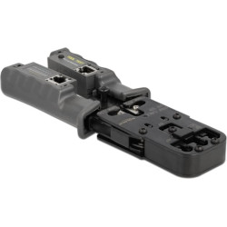 Delock Crimp tool with stripper and network tester for 8P (RJ45), 6P (RJ12/11), 6P DEC or 4P (RJ10) plugs