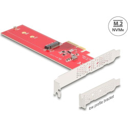 Delock PCI Express 5.0 x4 Card to 1 x internal NVMe M.2 Key M - Low Profile Form Factor