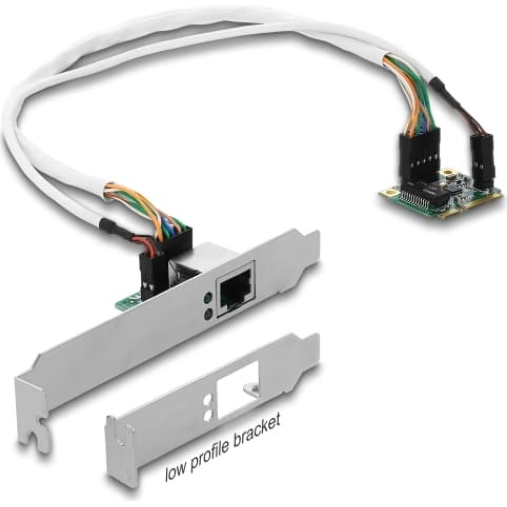 Delock Mini PCIe I/O PCIe half size 1 x RJ45 Gigabit LAN Low Profile