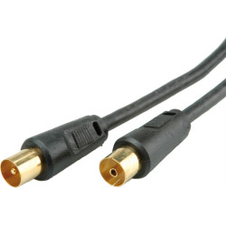 Divers Antennenkabel >100dB, ST/BU mit Ferrite, schwarz, 5,0m
