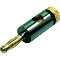 Divers Bananenstecker Metall 4mm, schwarz