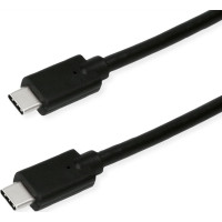 ROLINE GREEN USB 3.2 Gen 2x2 Cable, PD 20V5A, with Emark, C-C, M/M, 20 Gbit/s, black, 2 m