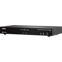 Aten CS1842 2-Port True 4K HDMI Dual-View KVM Switch mit Audio & USB 3.0Hub