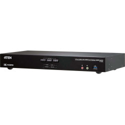 Aten CS1842 2-Port True 4K HDMI Dual-View KVM Switch mit Audio & USB 3.0Hub