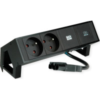 Bachmann DESK2 2xUTE 1xUSB C 30W 0.2m GST18 RAL9005