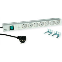 Bachmann 19" 1U 7xCEE7/3 1xSPD-Plus 1xswitch 2.0m CEE7/7