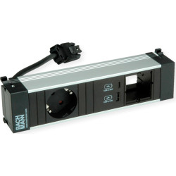 Bachmann POWER FRAME S 1xCEE7/3 1xCM, 1xUSB 22W 0.2m GST18